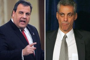 New Jersey Governor Chris Christie and Rahm Emanuel