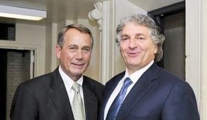 Simon Falic, right, with John Boehner, speaker of the U.S. House of Representatives.