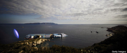 Costa Concordia with titanic theme song