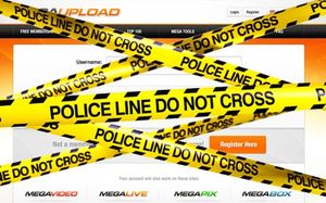 police line tape @ megaupload
