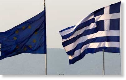 Greece Flag, EU Flag