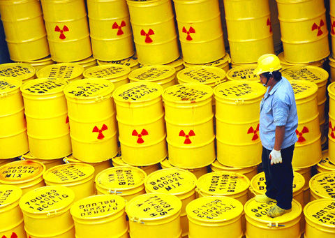 nuclear waste barrels