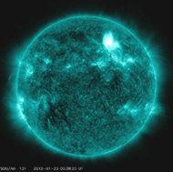 Click to enlarge strongest solar storm