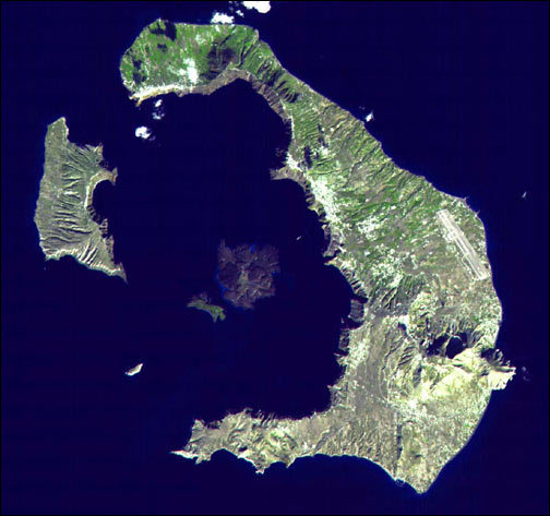 Click to enlarge Santorini Volcano
