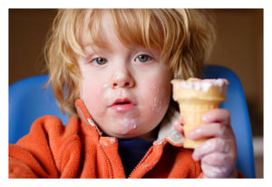 Click to enlarge Boy With Ice-Cream