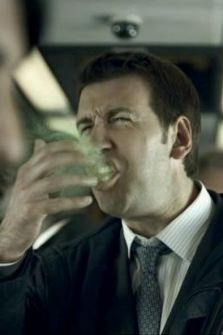 sneezing man