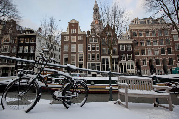 Amsterdam snow