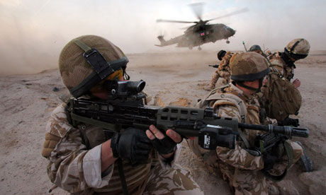RAF helicopter in Iraq