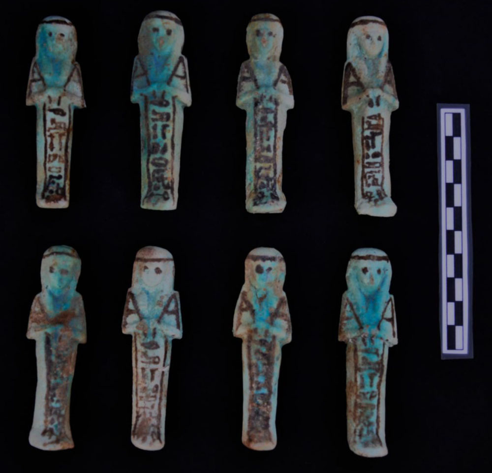 Click to enlarge faience shabtis