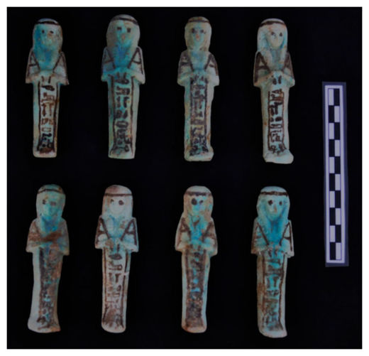 Click to enlarge faience shabtis