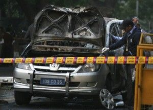 India bombing scene