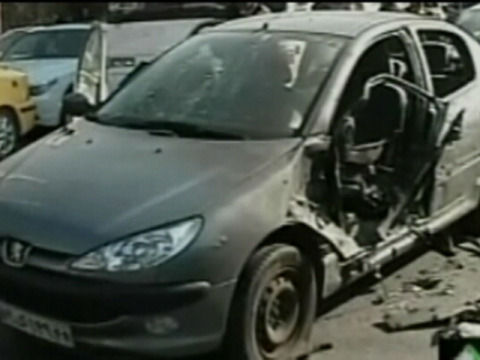 Iranian scientists car bomb