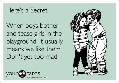 boys tease girls