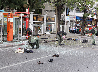Scene of Bangkok blast