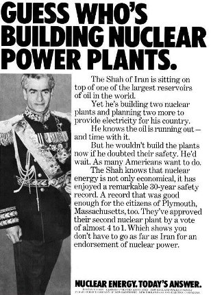Click to enlarge shah nuclear power ad