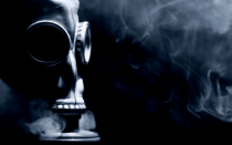 gas mask & smoke