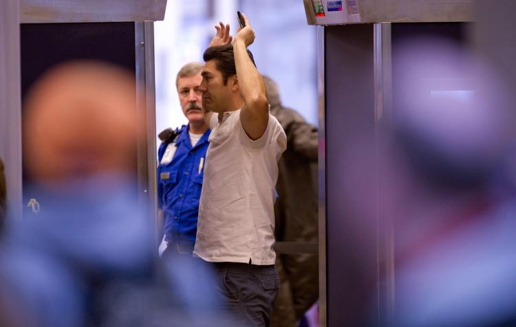 Click to enlarge TSA screening