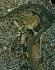 Click to enlarge Mizumoto Park from the air