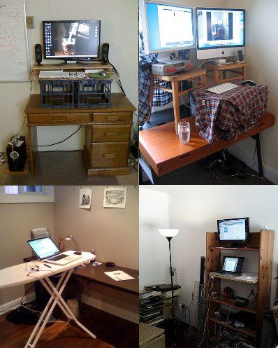 Click to enlarge standing desk homemade