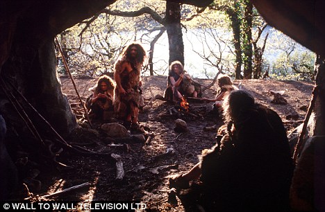 Click to enlarge Cave-dwelling Neanderthals