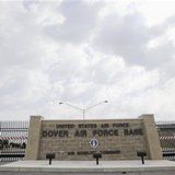 FILE - This Aug. 9, 2011, shows the closed gates at Dover Air Force Base, Delaware