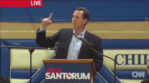 Rick Santorum in Chillicothe, Ohio