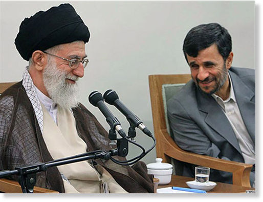 Ahmadinejad, Khamenei 