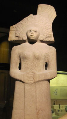 Click to enlarge Maya deity statue