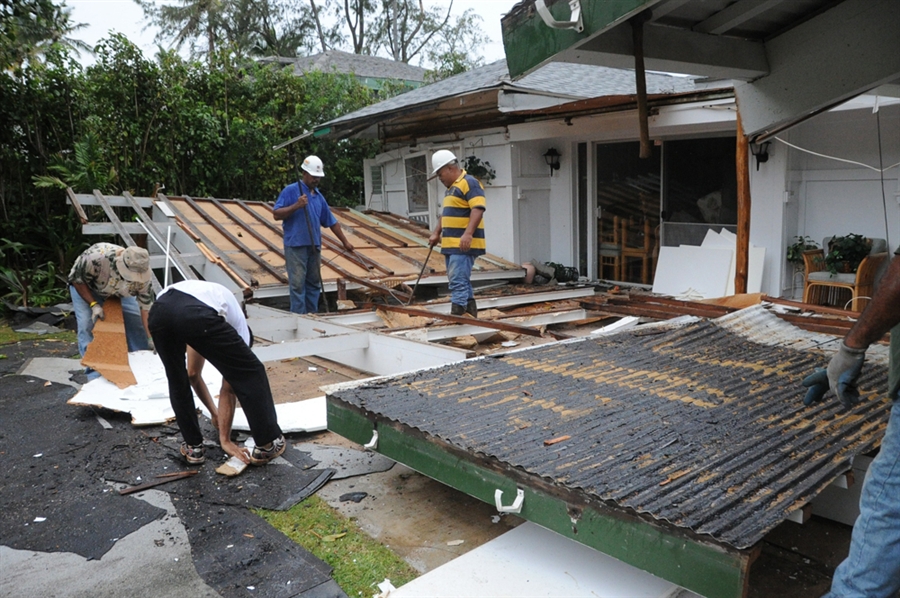 Click to enlarge Tornado Damage