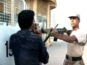 man points rifle in Pakistan