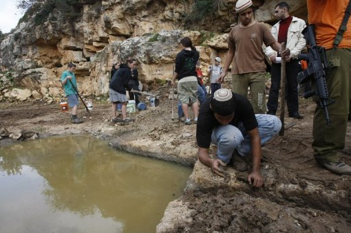 Israeli settlers spring