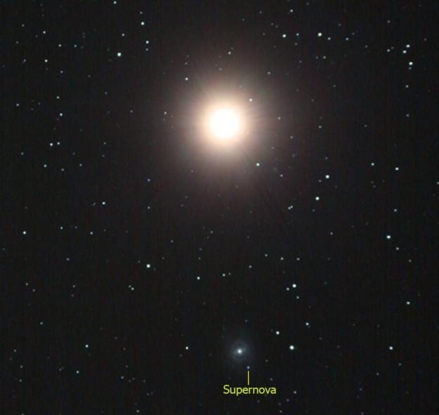 New Supernova and Mars