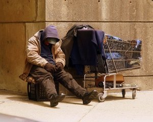 homeless man