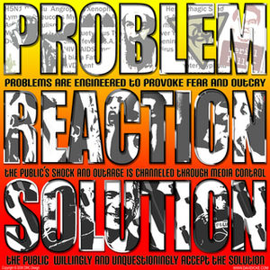 problem, reaction, solution graphic