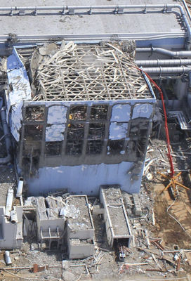 Unit 4 of the crippled Fukushima