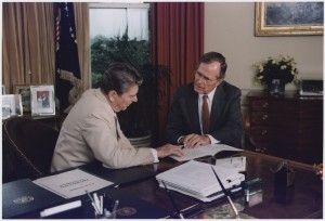President Reagan and Vice President Bush