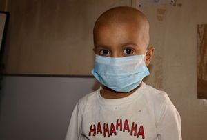 child in Basra fighting leukaemia