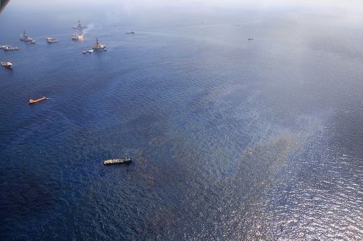 Deepwater Horizon oil rig exploded and sank