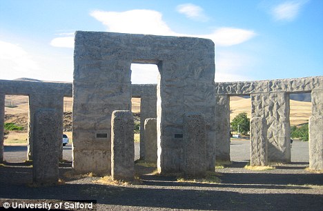 Click to enlarge Stonehenge recreation