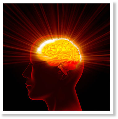 glowing brain