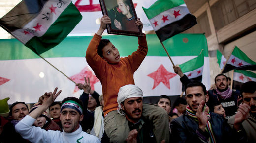 Click to enlarge demonstrations in syria
