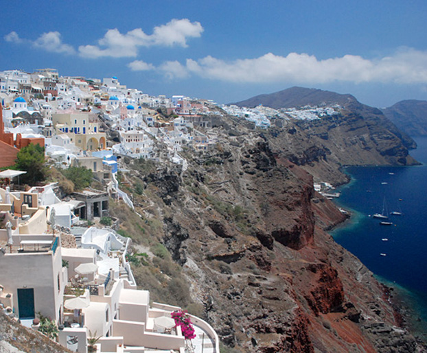 Click to enlarge Santorini volcano