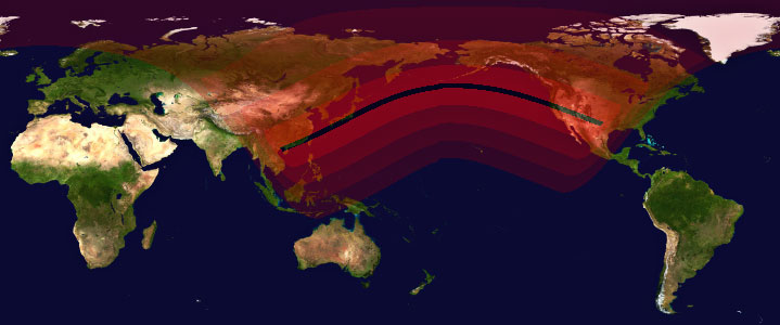 2012 Solar Eclipse Path