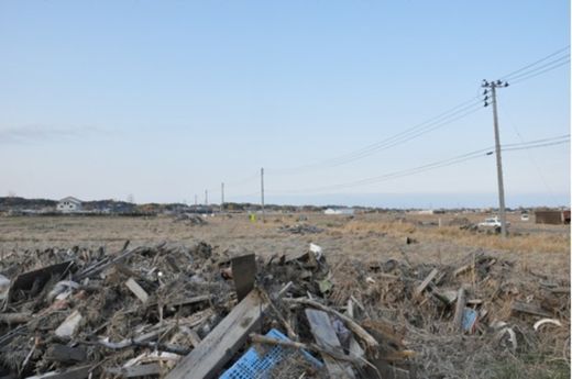 Odaka under mountains of debris