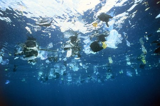 debris in ocean