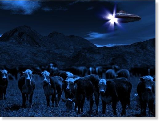 UFO in Argentina - illustration