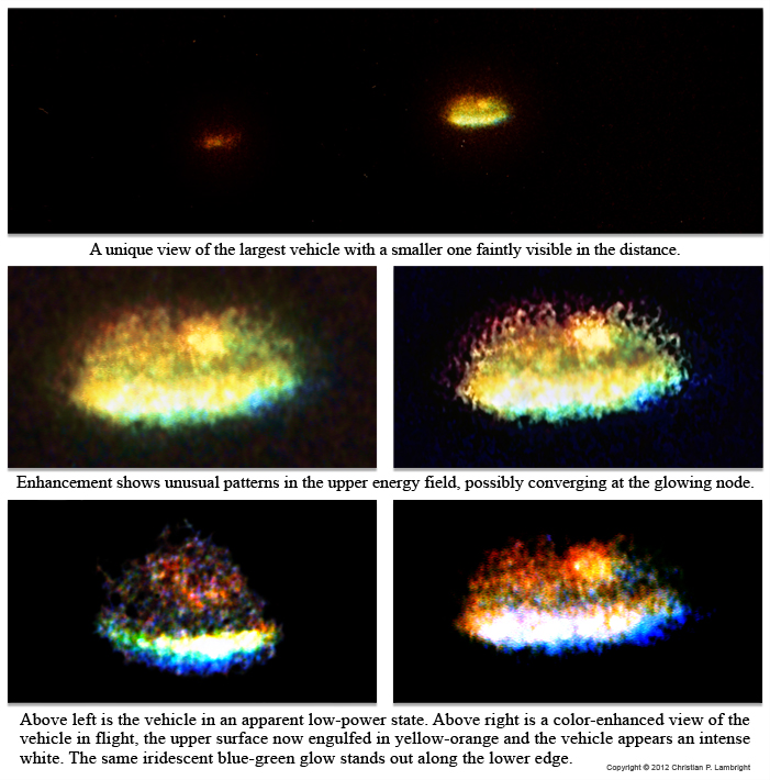 UFOs over military base