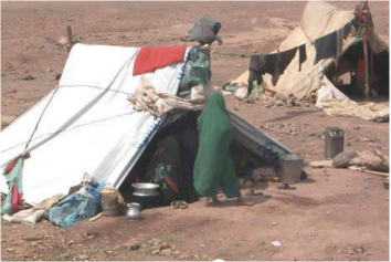 tents in desert