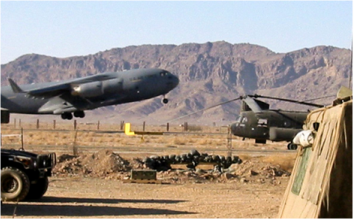 military transport plane