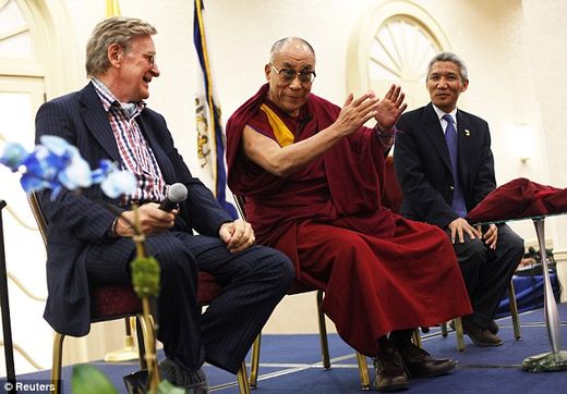 Click to enlarge Dalai Lama and Thurman